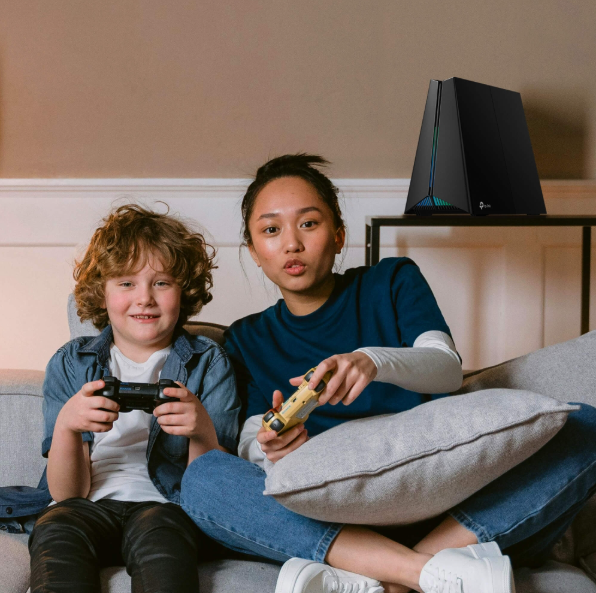 Picture of TP‑Link Archer GXE75 AX E5400 Tri‑Band Wi‑Fi 6E Gaming Router (Wi‑Fi up to 5400 Mbps, 2.5 Gbps WAN/LAN, 4× Gigabit LAN, USB 3.0, HomeShield Security, Game Panel, EasyMesh / Mesh Ready)