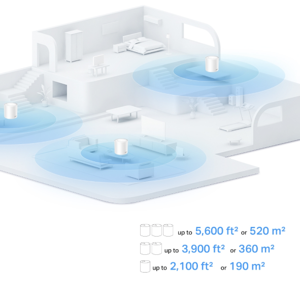 Picture of TP-Link Deco X10 2 Pack AX1500 Whole Home Mesh Gigabit Wi-Fi 6 System