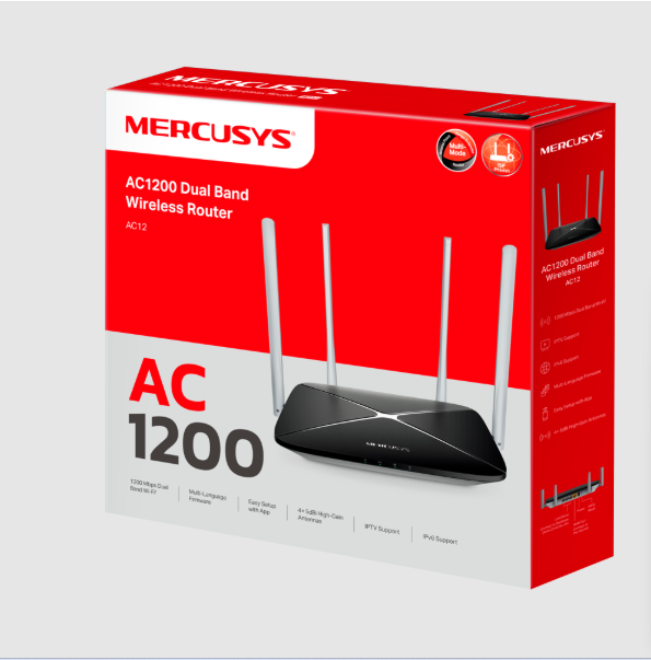 Picture of MERCUSYS AC12 AC1200 Dual-Band Wi-Fi Router