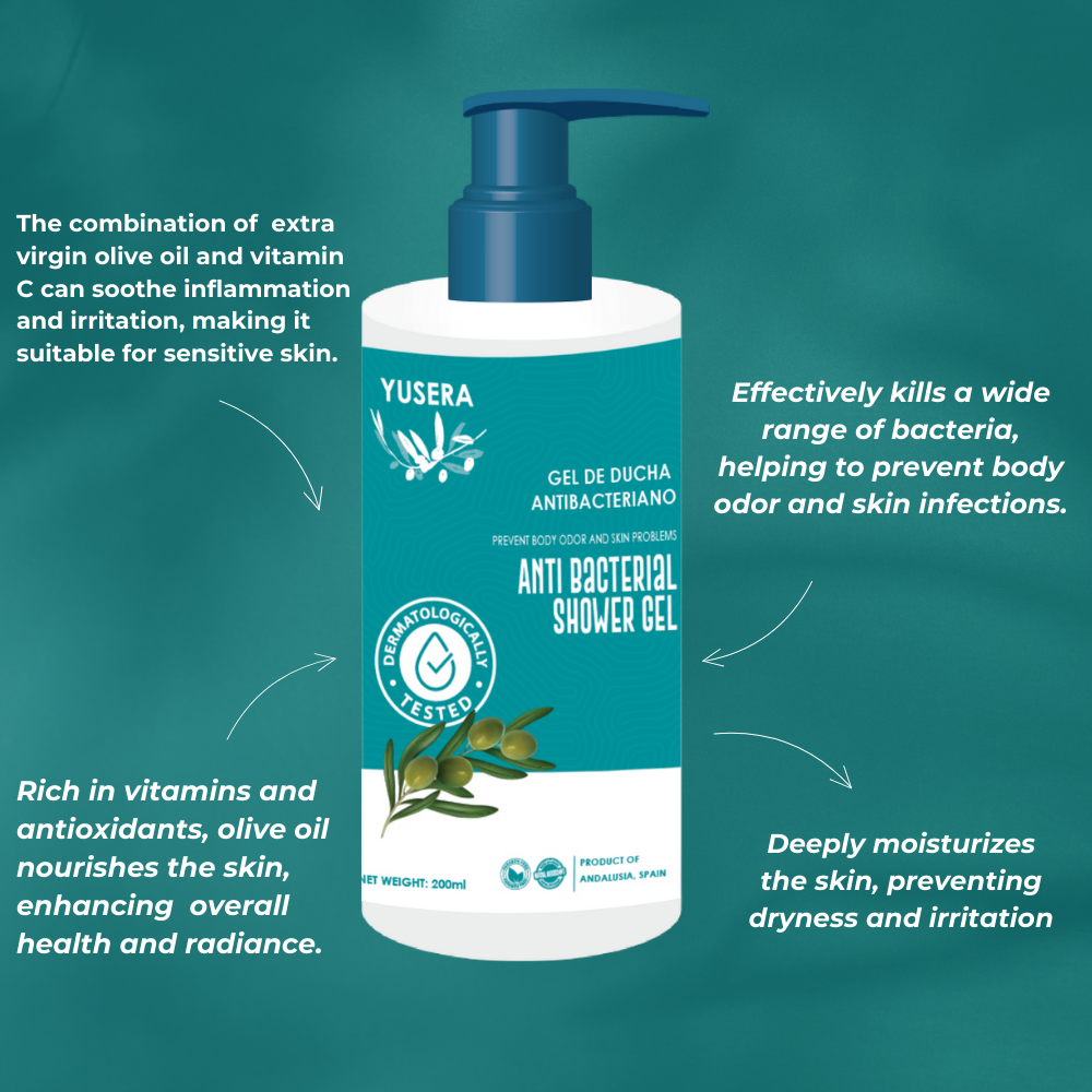 Picture of Yusera Anti Bacterial Shower Gel Lavender 200ml