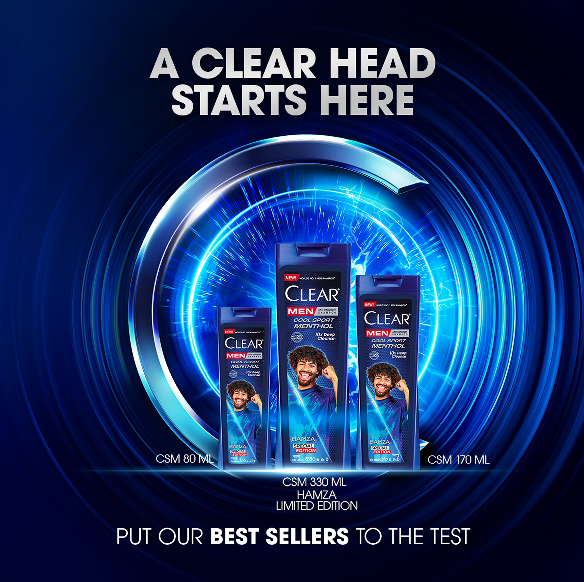 Picture of Clear Men Shampoo Cool Sport Menthol Anti Dandruff 330ml