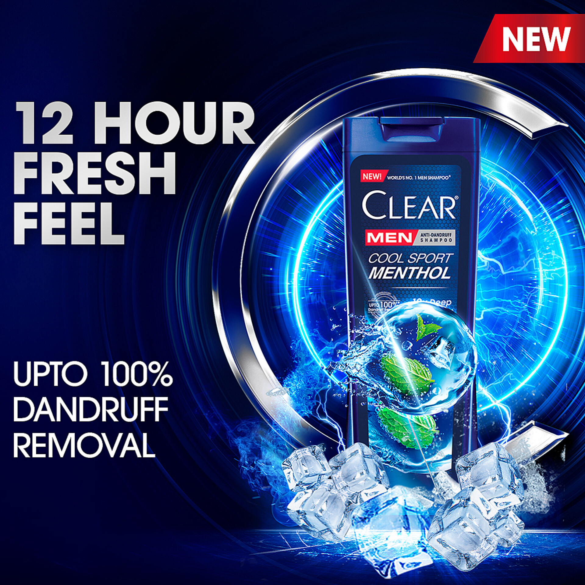 Picture of Clear Men Shampoo Cool Sport Menthol Anti Dandruff 450ml