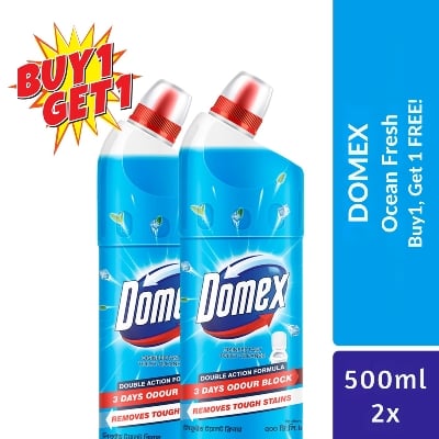 Picture of Domex Toilet Cleaning Liquid Ocean Fresh 500ml(B1G1)