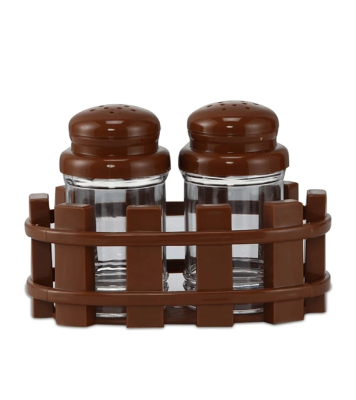 Salt Jar With Fence 2 Pcs Set Eagle Brown at Best Price in Bangladesh