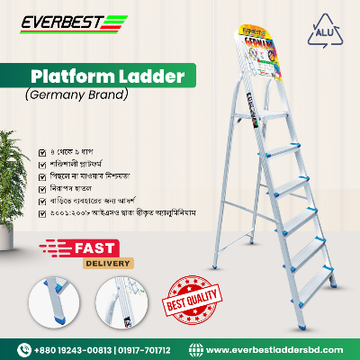 Picture of GERMANI LADDER 4/5/6/7/8/9 STEP ALMUNIUM