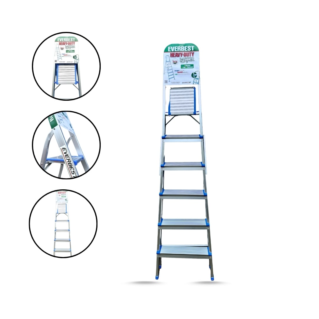 Picture of Heavy Duty Aluminium Ladder – HC Series (4 / 5 / 6 / 7 / 8 / 9 / 10 Steps)