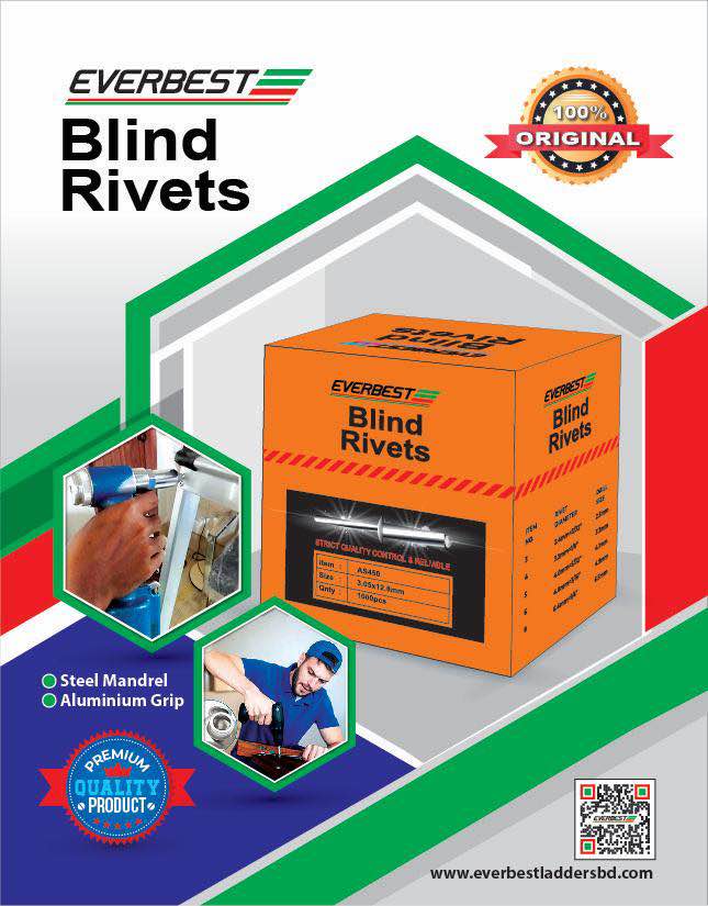 Picture of (5000 pcs) Blind Rivets – Aluminum Steel Fasteners | Heavy-Duty & Rust-Proof