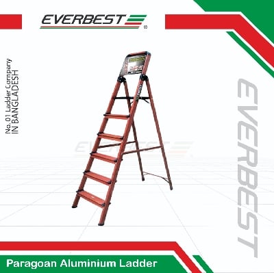 Picture of Paragon Premium Aluminium Ladder – (6 -7 Steps) | Durable & Lightweight - Everbest Ladder