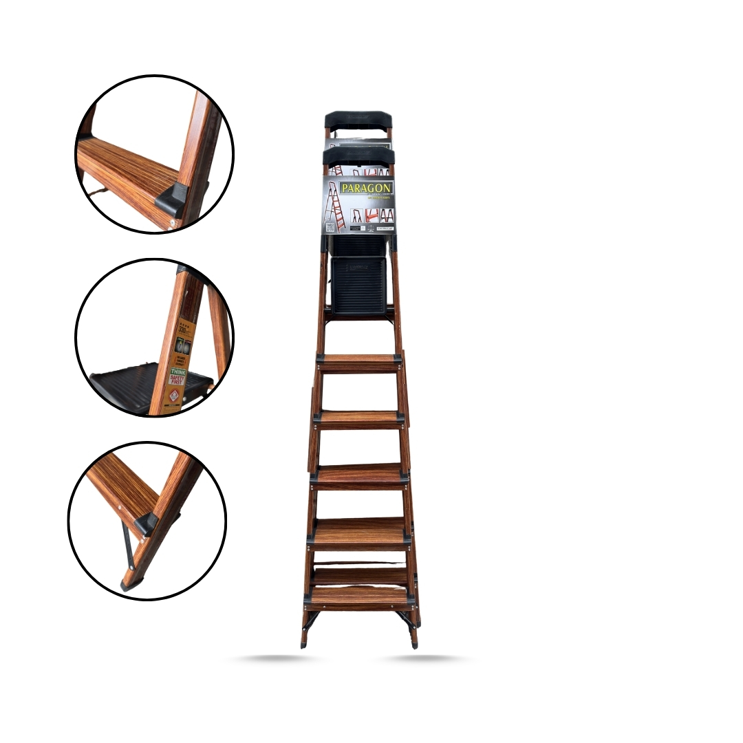 Picture of Paragon Premium Aluminium Ladder – (6 -7 Steps) | Durable & Lightweight - Everbest Ladder