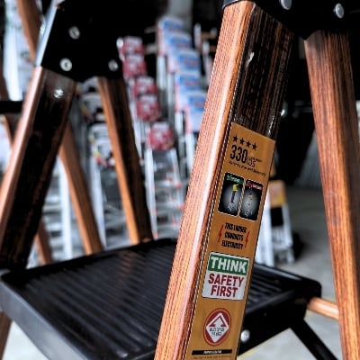 Picture of Paragon Premium Aluminium Ladder – (6 -7 Steps) | Durable & Lightweight - Everbest Ladder