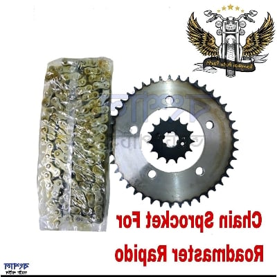 Picture of Chain Sprocket Set For Roadmaster Rapido Motorcycle Market Product Long Lasting.