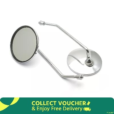 Picture of Looking Glass For Motorcycle Handlebar Looking Glass Set Most Bike 2Pcs Small Nut - Looking Glass For Bike