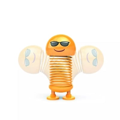 Picture of Blind Emoji dancing doll for Bike / Motorcycle/ Car or Gifts item ,Doll for Car Dashboard 1Pis Bis Size