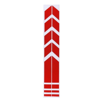 Picture of Arrow direction Radium Sticker For All Bike  Red
