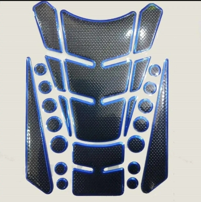 Picture of Universal 3D Fuel Tank Pad Protector Sticker For Motorcycle. Golden
