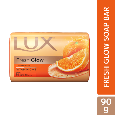 Picture of Lux Soap Bar Fresh Glow Tangerine & Vitamin C + E 90g