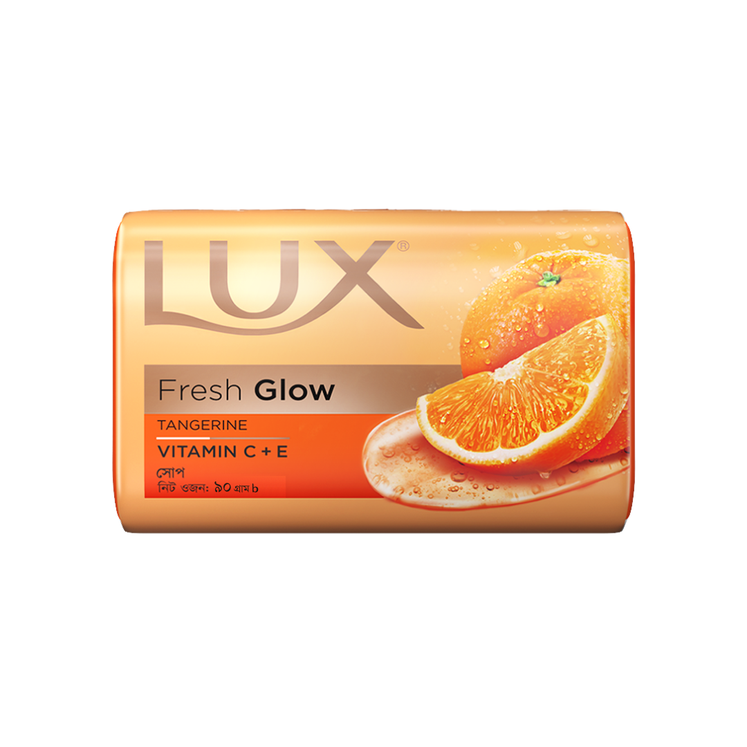 Picture of Lux Soap Bar Fresh Glow Tangerine & Vitamin C + E 90g