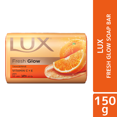Picture of Lux Soap Bar Fresh Glow Tangerine & Vitamin C + E 150g