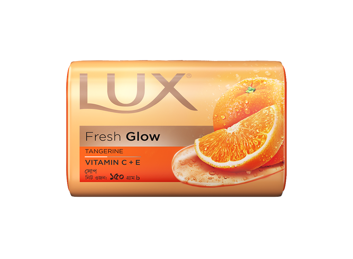 Picture of Lux Soap Bar Fresh Glow Tangerine & Vitamin C + E 150g