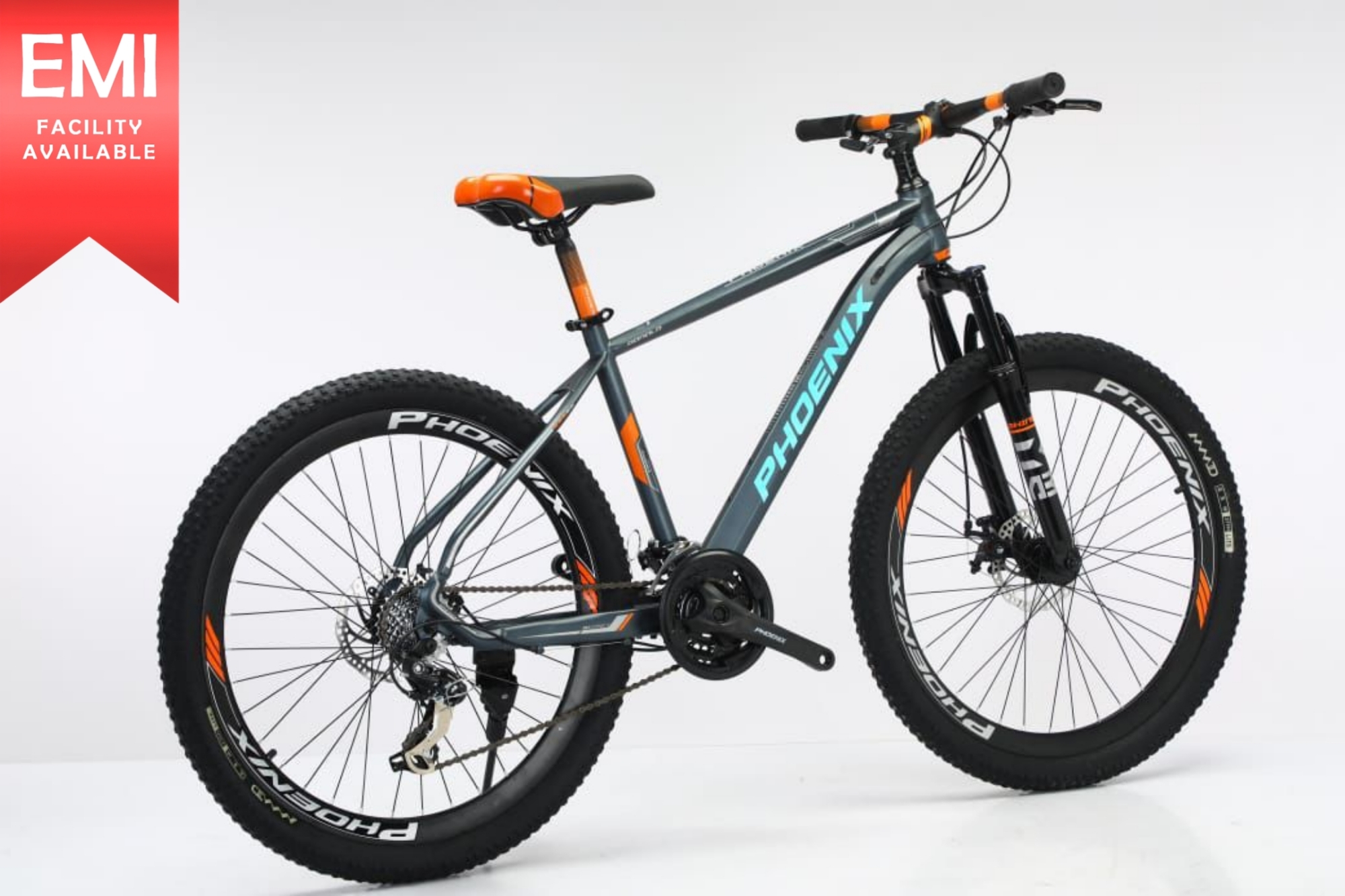 Picture of Phoenix Donald 26 inchi 21 Speed Gear Cycle With Suspension Lockout fork High Rim Coloring Fat Spoke With Shimano Parts