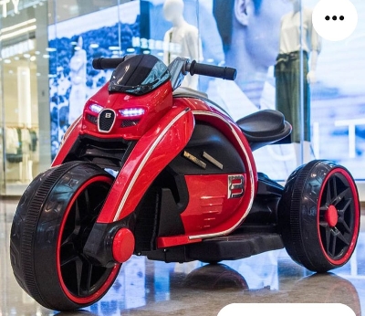 Picture of Walton Large Excel Electric Bike with Foot Pickup Double Motor Weight capacity 70 kg & Bluetooth Music Control Red & Yellow  Cash On Delivery Available
