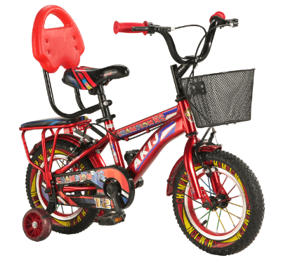 Picture of 16 Inch Boys Bicycle with Back Seat Carrier, Front Basket, Full Wheel Mudguard & Chain Protector – Durable & Safe City Cycle for Kids and Teenagers