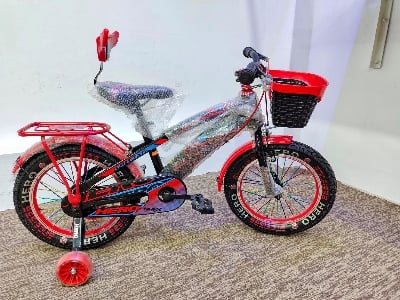 Picture of 20 Inch Boys Bicycle with Back Seat Carrier, Front Basket, Full Wheel Mudguard & Chain Protector – Durable & Safe City Cycle for Kids and Teenagers