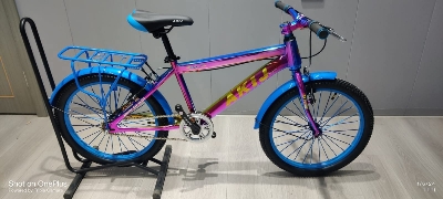 Picture of 20 Inch Boys Bicycle with Back Seat Carrier, Front Basket, Full Wheel Mudguard & Chain Protector – Durable & Safe City Cycle for Kids and Teenagers