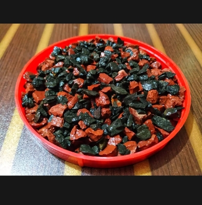 Picture of 3Kg , Black & Red Mixed Color Stone or Aquarium, Rock Gardens, Cactus Pot, Bamboo Plants, Bonsai Trees Decoration