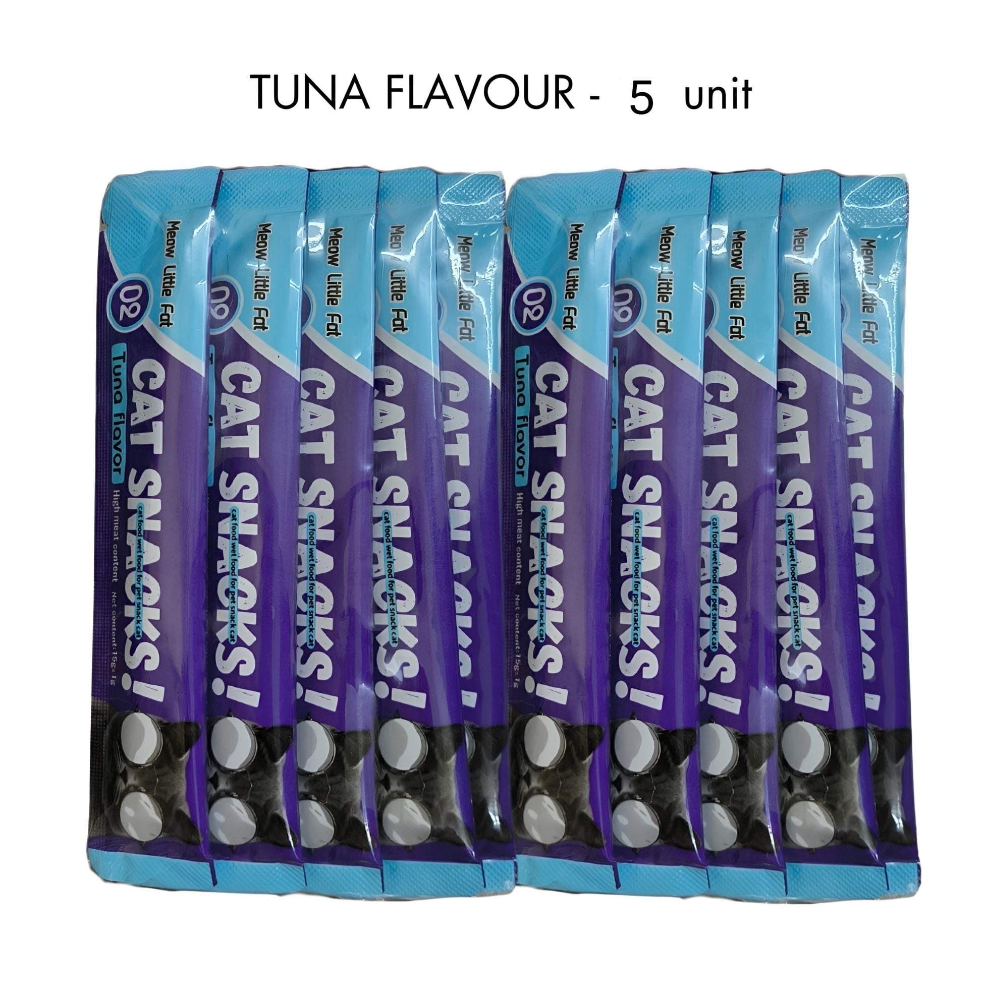 Picture of Cat Snacks treat food 10pcs, chicken, Tuna, Salmon flavor, Kitten & cat Wet tretty snacks food