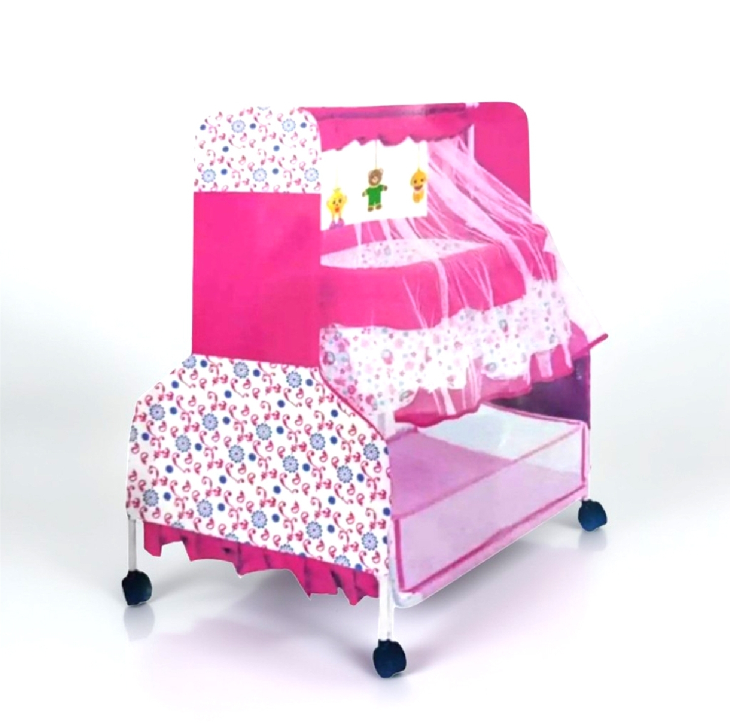 Picture of Dolna Bed For New Born Baby A Cozy Nest Cradle model no 732A dolna bed with mosquito net Bacchader Dolna Baby Dolna