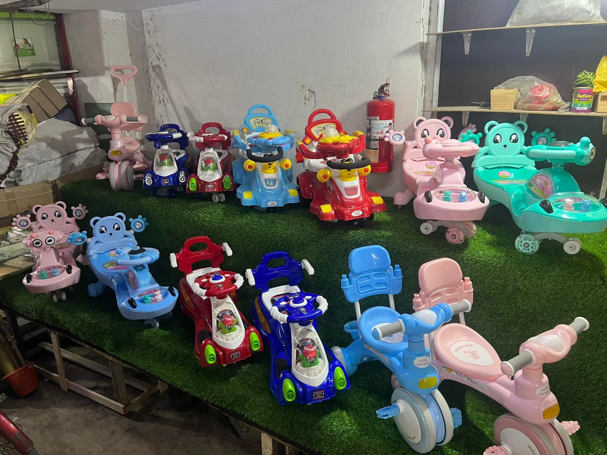 Picture of Baybee Kids Swing Auto Car Cruiser Pedal Go Kart Racing Ride On Toy Car For Baby With Curved Seat Baby Tricycle Kid'S Trike/Bicycle Children Tricycle For Boys & Girls Age 2-6 Years(Red)