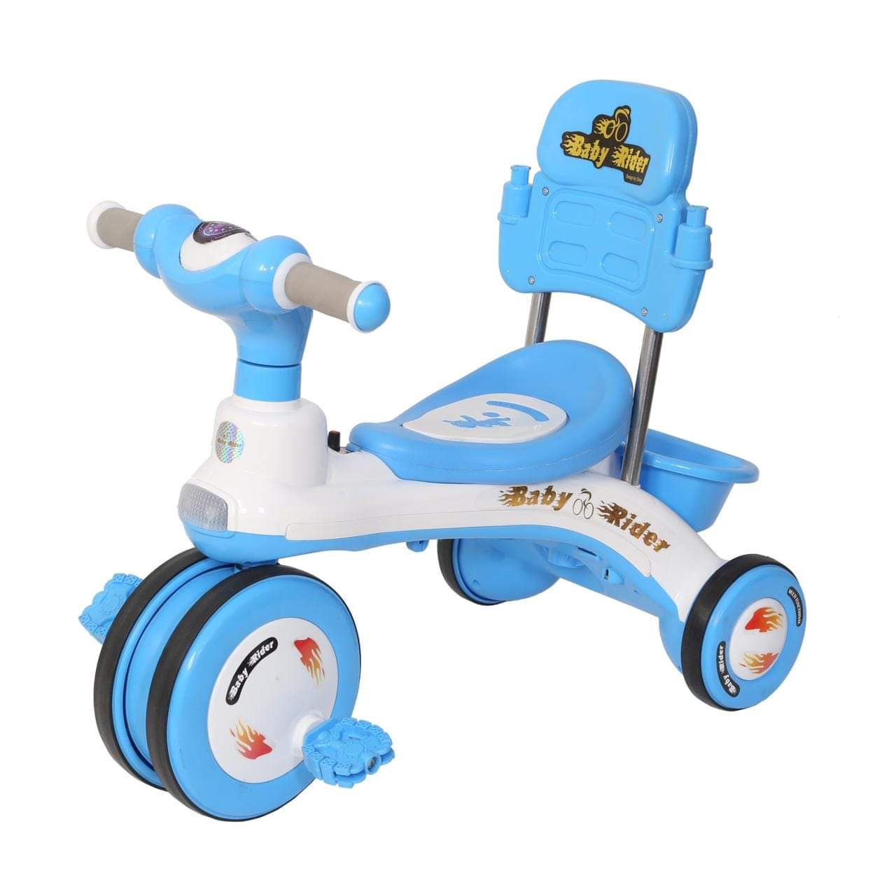 Picture of Baybee Kids Tricycle Mini Cruiser Pedal Go Kart Racing Ride On Toy Car For Baby With Curved Seat Baby Tricycle Kid'S Trike/Bicycle Children Tricycle For Boys & Girls Age 2-5 Years(Red)