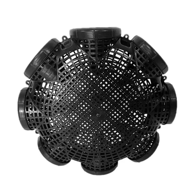 Picture of 6/7/8 Holes Catch Mixed Fish Trap With Trap Food Crayfish Catcher Outdoor Fishing Net Cage Plastic Fish Trap Cage Easy to Install