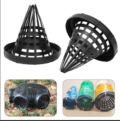 Picture of Fish Trap Cap For Catcher Outdoor Fishing Net Cage Plastic Fish Trap Cage Cap Easy to Install at Any Bottle or Pipe