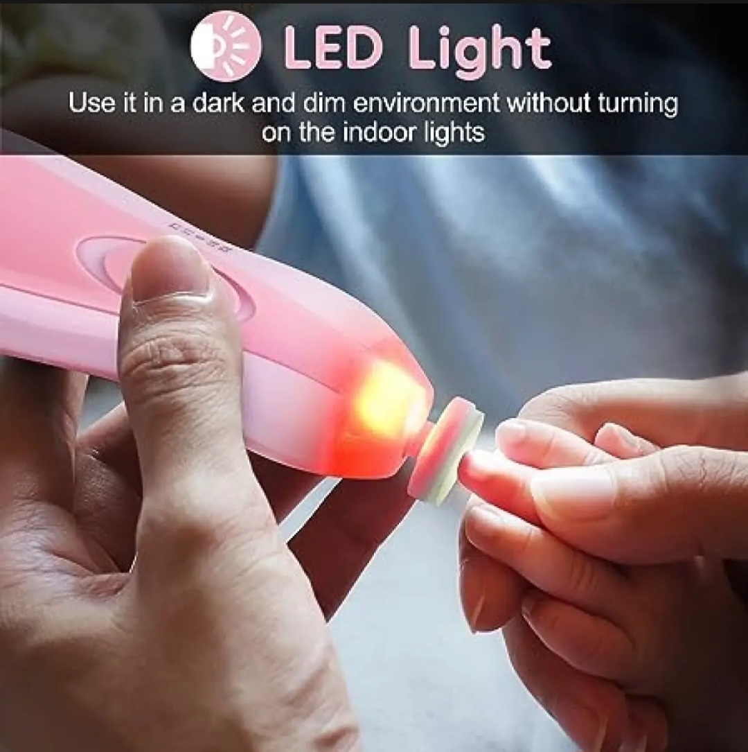 Picture of Electric Nail Trimmer for Baby Newborn Nail Trimmer Manicure Kit For Baby Baby Nail Trimmer Nail Care High Quality Baby Nail Trimmer Gift set Baby Care Set Electric Manicure Set Electric Nail Cutter for Baby