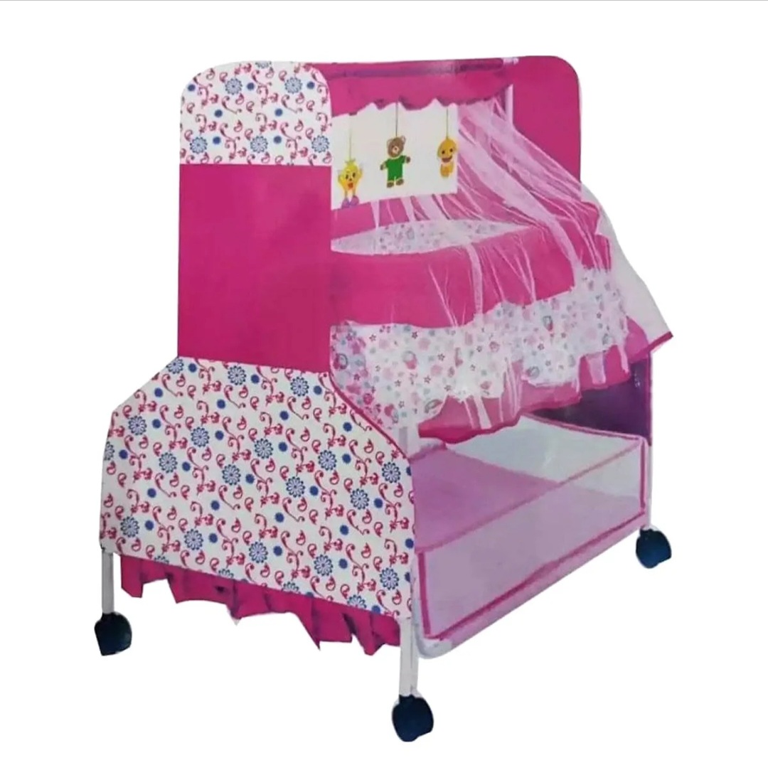 Picture of Dolna Bed For New Born Baby A Cozy Nest Cradle model no 732A dolna bed with mosquito net  Cash On Delivery Available