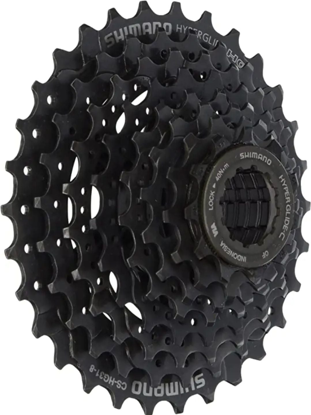 Picture of Shimano 8 Speed Cassette. Shimano CS-HG200-8 - Bike Cycle