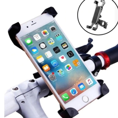 Picture of Plastic Bike or Cycle Mobile Holder For mobile phone bracket motorcycle bicycle takeaway rider -Black Easy to Use and Maintain