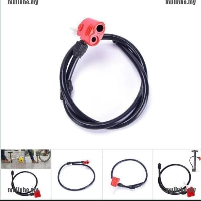 Picture of Bicycle & Ball Pumper Connection. Pumper pipe. Cycle er pumper er pipe.