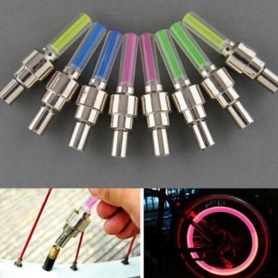 Picture of 2PCS Bicycle Car LED Neon Tire Wheel Gas Nozzle Valve Glow Stick Light For Bike/Car/Motorbike