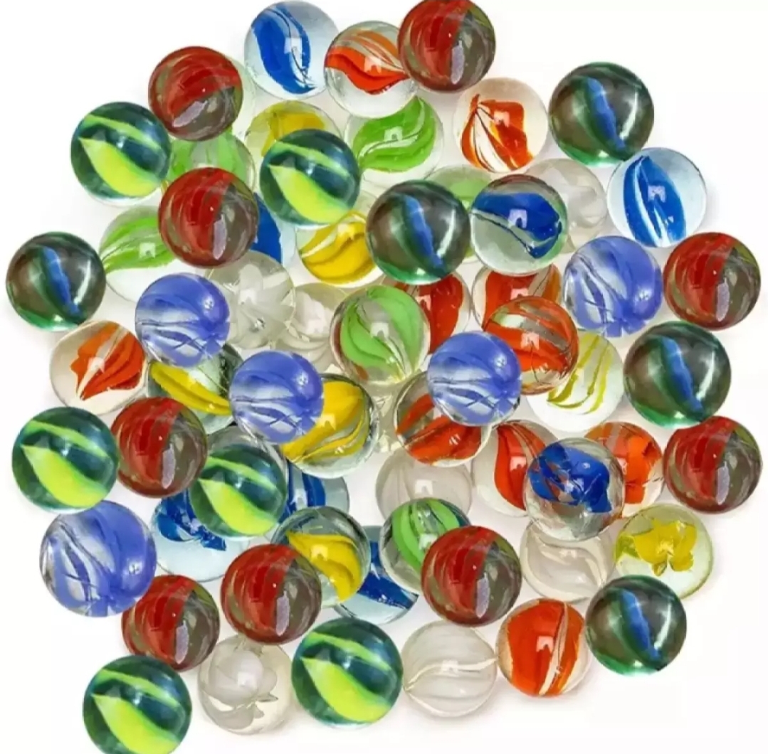 Picture of Toy Marble Balls,Aquarium Decorations,Glass Marble Ball 10 Pcs Multi Colour Marbles