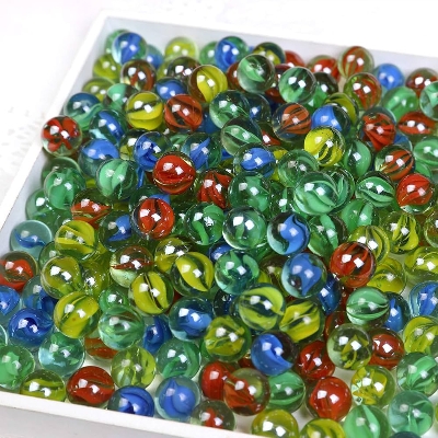 Picture of Toy Marble Balls,Aquarium Decorations,Glass Marble Ball 10 Pcs Multi Colour Marbles