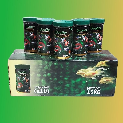 Picture of Quality Gold Aquarium Fish Food (150gm-Micro Pellet) - High Nutrition Formula For All Aquarium Fish - Provide Optimal Health, Growth & Color
