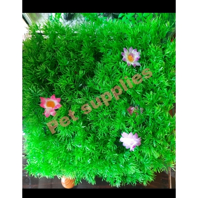 Picture of Aquarium Decoration Artificial  Green Grass (As Same As Picture) Aquario Plant Lawn Fish Tank Landscape - Aquarium