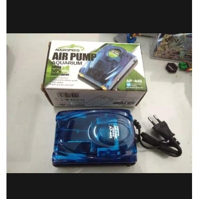 Picture of Aquaspeed 50% Energy Saving Aquarium Air Pump Compressor Oxygen 220-240V Transparent Body Double Outlets Starter kits Fish Tank