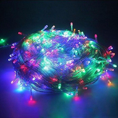Picture of Fairy Decorative Lights Golden/Multicolor/Blue/White String Fairy Lights Christmas Decoration Wedding Festival Party Colourful LED Lights