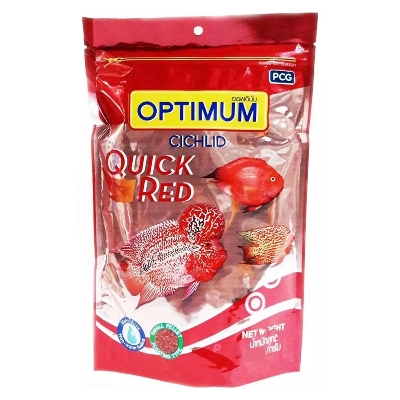 Picture of Optimum Happy Fins Cichlid Quick Red Fish Food, 100gm