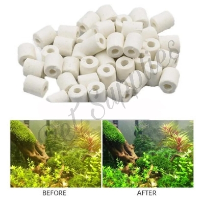 Picture of Same as picture Ceramic Ring Filter Media for Aquarium  100g