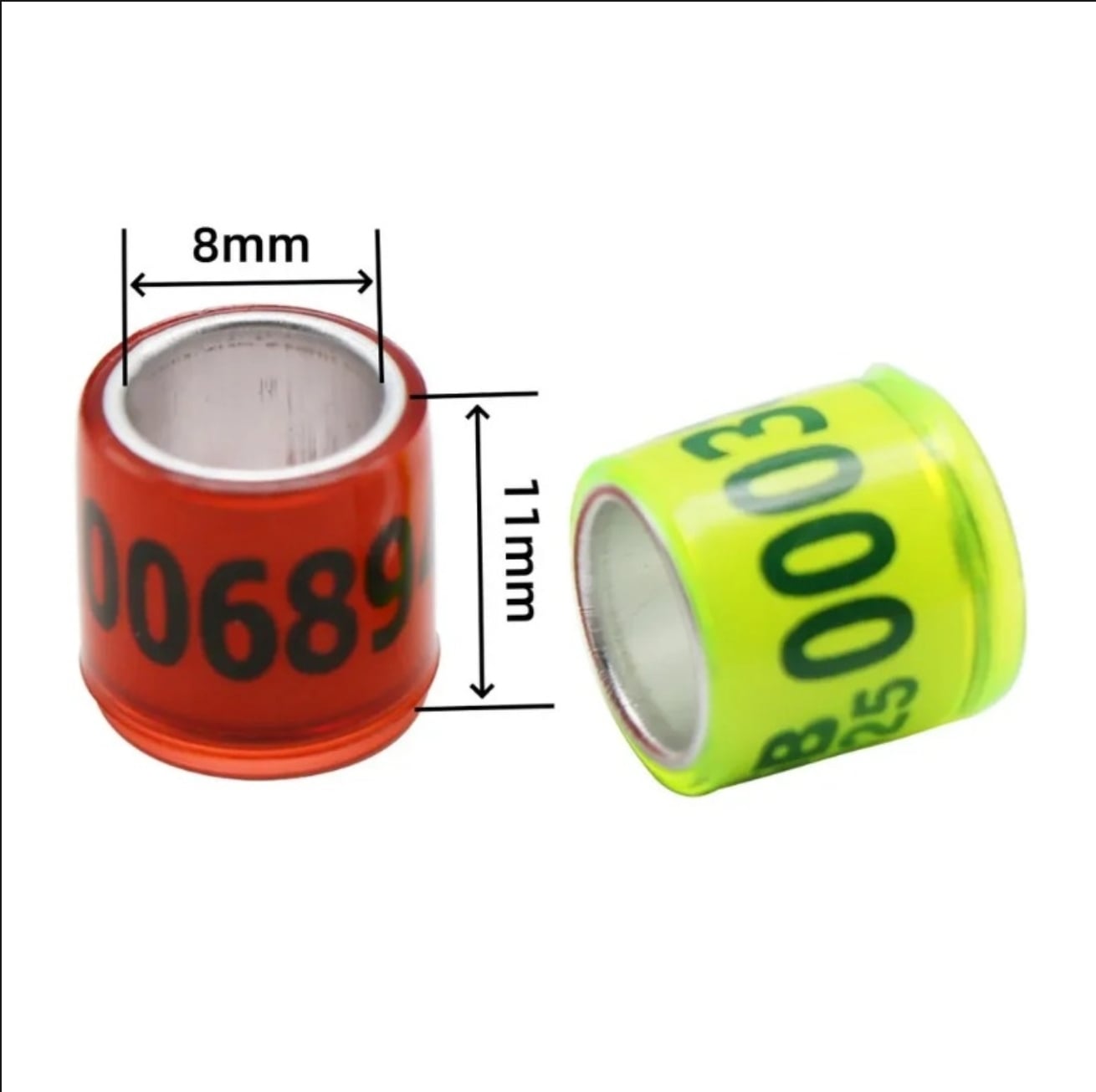 Picture of 2025 Multicolor Racer Pigeon Foot Ring With Word Earrings Quality Durable Bird Ring Pigeon Racing Rings Bird Training Tool